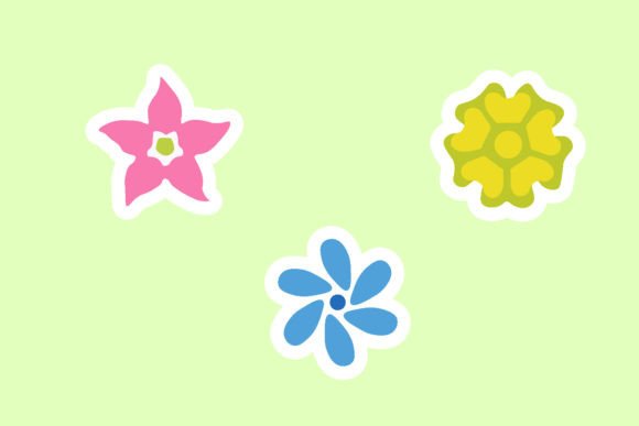 Download Bundle of Flower Sticker Designs - Flower Collection