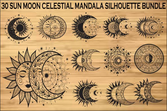 Download Sun Moon Celestial Mandala Bundle - Premium Bundle