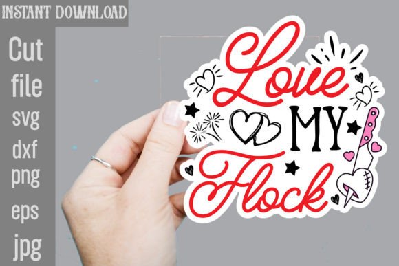 Download Love My Flock SVG Sticker Designs - Sticker designs Collection