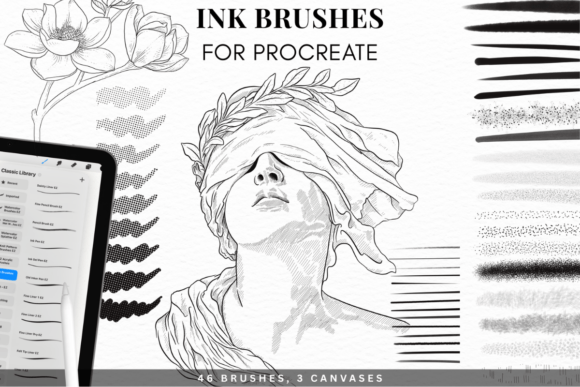 Download Realistic Ink Brushes for Procreate - Realistic Collection