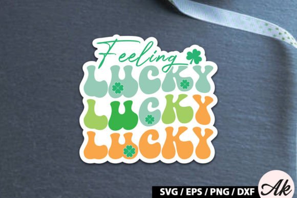 Download Feeling Lucky Retro Stickers - Retro stickers Collection