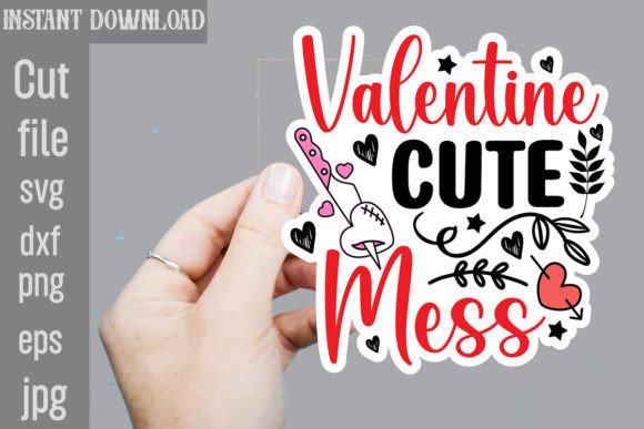 Download Valentine Cute Mess SVG Sticker Designs - Sticker designs Collection