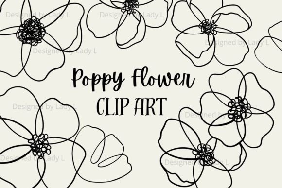 Download Poppy Line Art Spring, Flower Clip Art - Flower Collection