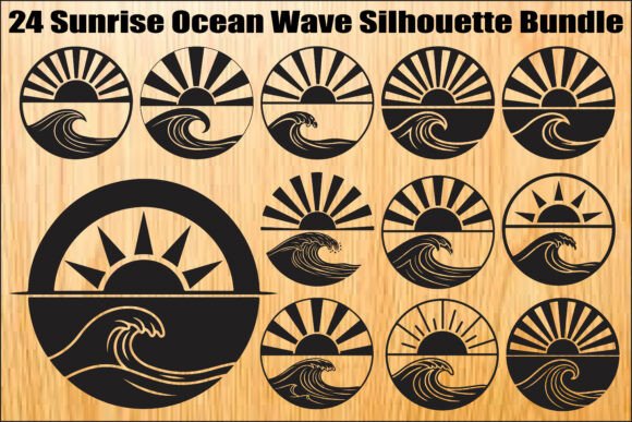 Download Ocean Sunrise Wave SVG Bundle - Premium Resources