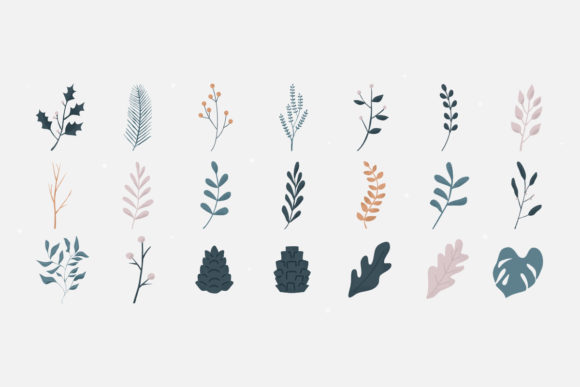 Download Winter Floral Decorative Foliage Flowers - Flower Collection