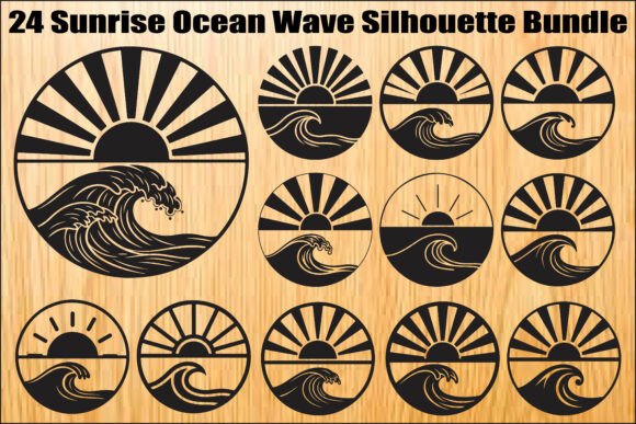 Download Ocean Sunrise Wave SVG Bundle - Premium Bundle